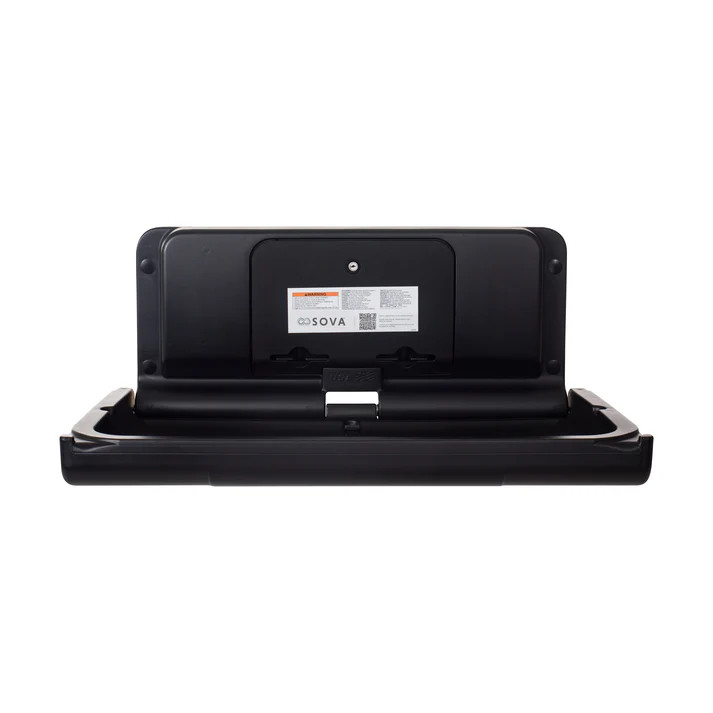 Sova 15HS0002 Span Baby Changing Station, Horizontal, Surface Mount with EZ Mount Backer Plate, Black