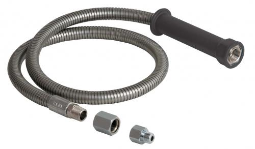 Chicago Faucets 83-77ABNF 77" Stainless Steel Hose and Handle Assembly