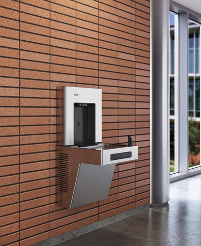Sloan 33820062 DRS110-FIL-UNREF-SS DropSpot On Wall Bottle Filler with Water Cooler, Filtered, Non-Refrigerated, Stainless Steel