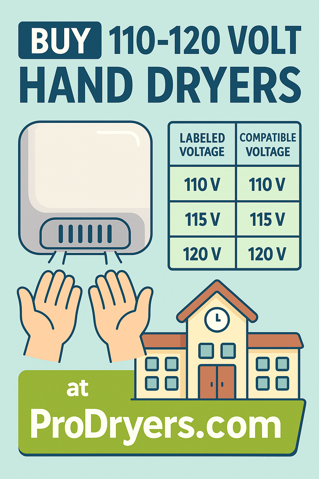 110, 115, and 120 volt hand dryers explained 110, 115, and 120 volt hand dryers explained