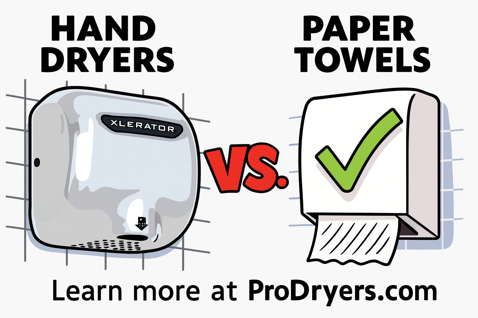 Hand Dryers Vs. Paper Towels