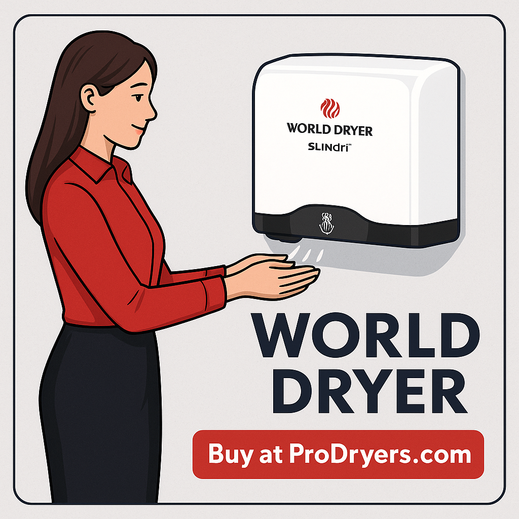 SlimDri commercial hand dryer &ndash; lowest price with free shipping at ProDryers