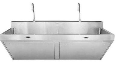 ESS-2100 Stainless Steel 1-Station Wall-Mounted Scrub Sink – Sloan