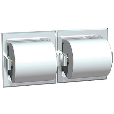 ASI 7402-HB Recessed Toilet Paper Holder with Hood, Bright Finish