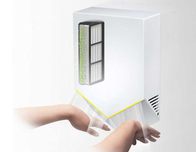 Dyson-HU02-Airblade-White-Hand