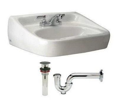 wani Zurn 20” x 18” Wall Hung Sink (Z5344) | Staples