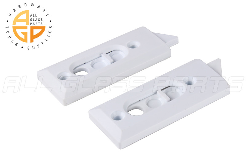 Tilt Latch Set White | All Glass Parts