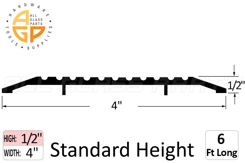 Threshold 4'' Width 6' Length | All Glass Parts