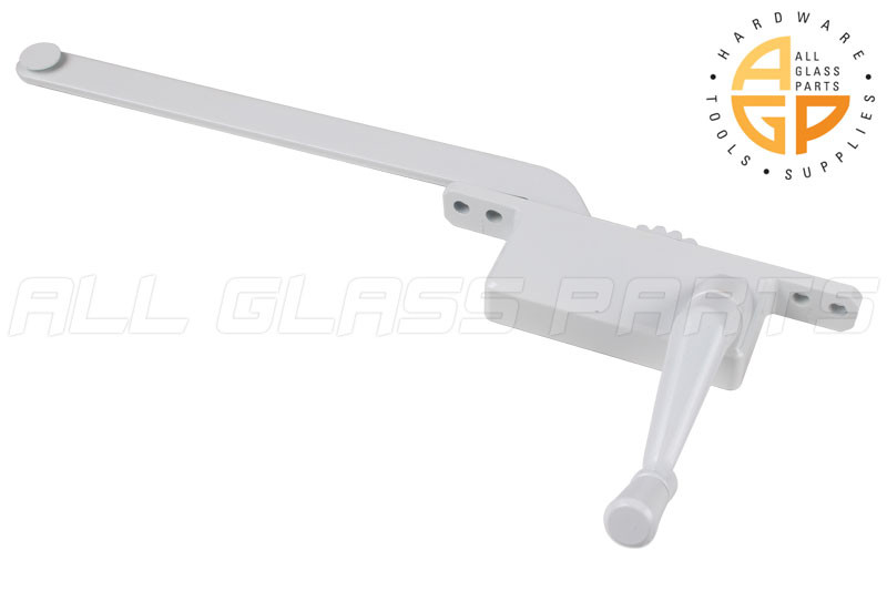 Casement Window Operator 9'' Arm White | All Glass Parts