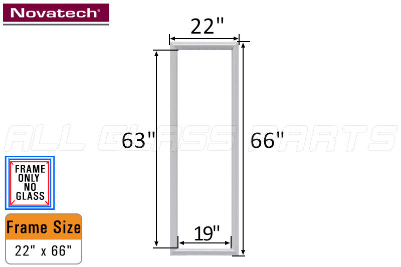 NovaPVC Doorglass Frame Insert 22