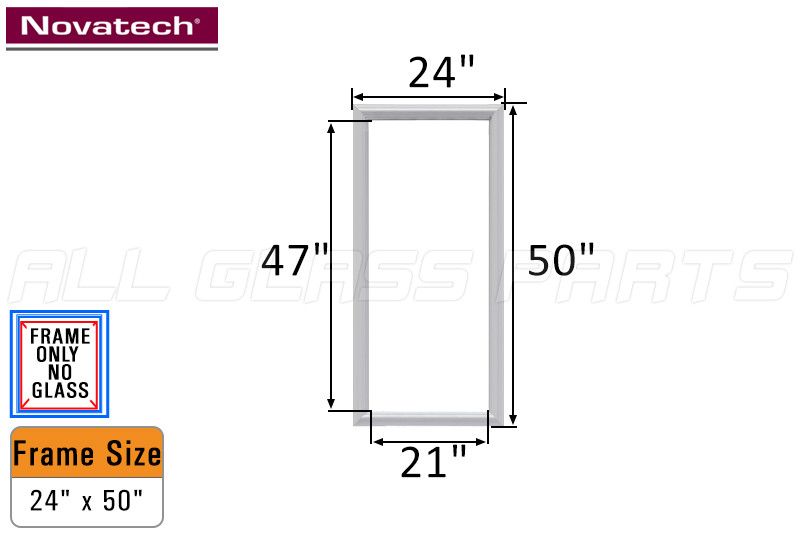 NovaPVC Doorglass Frame Insert 24