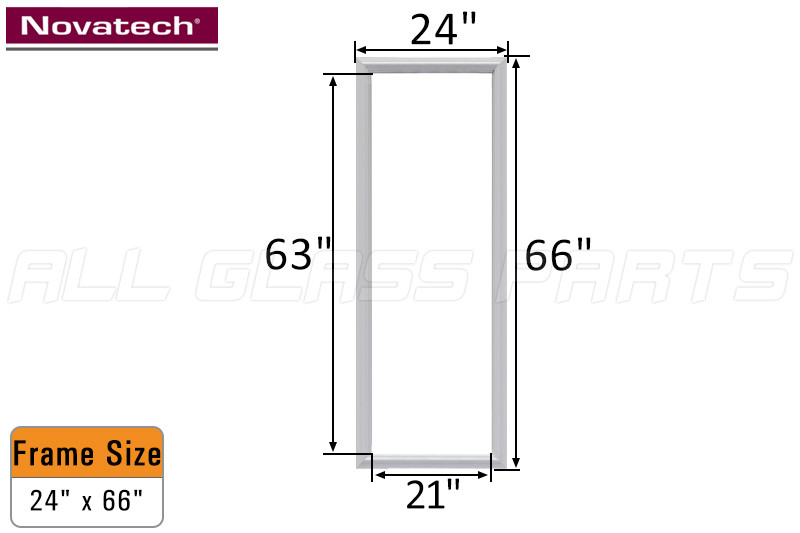 NovaPVC Doorglass Frame Insert 24