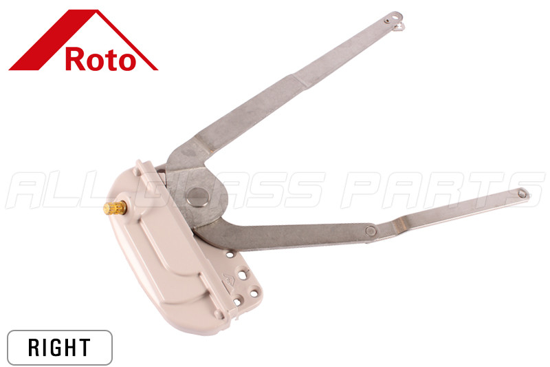 Surface Mount Roto Operator Dual Arm Casement Window Operator Roto Hardware Right
