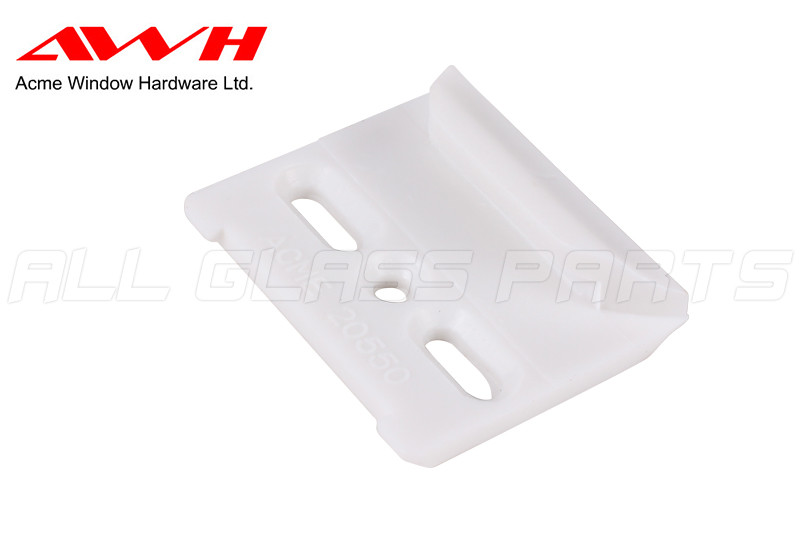 Acme Window Hardware 20552 Keeper For Tie Bar – White Plastic Window Lock Catch, 1/2 Inch Height