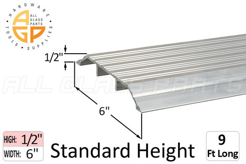 Threshold (Standard Profile) (1/2" High) (6'' Width) (9' Length) Threshold (Standard Profile) (1/2" High) (6'' Width) (9' Length)
