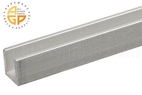 U Channel (Satin Aluminum) (3/8'' x 3/8'')