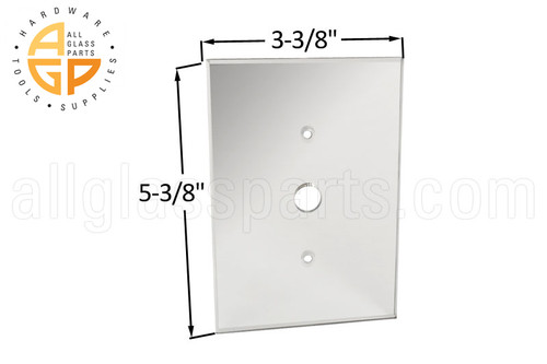 Single Mirror Plate (Single TV Coaxial Cable Hole)