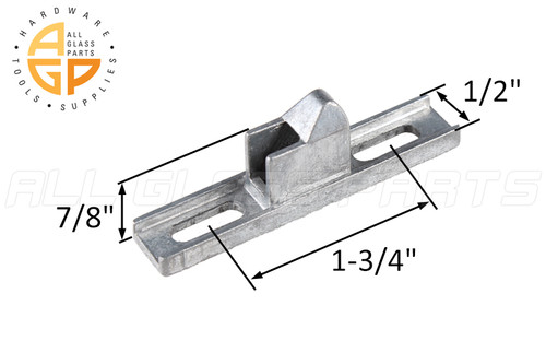Sliding Glass Door Strike (5/8" Width) (7/8" Height)
