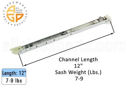 Window Sash Balances (Spring) (Lbs. 7-9) (Length: 12'')