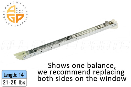 Window Sash Balances (Spring) (Lbs. 21-25) (Length: 14'')