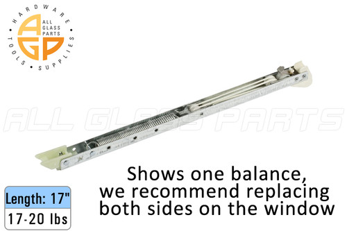 Window Sash Balances (Spring) (Lbs. 17-20) (Length: 17'') Window Sash Balances (Spring) (Lbs. 17-20) (Length: 17'')