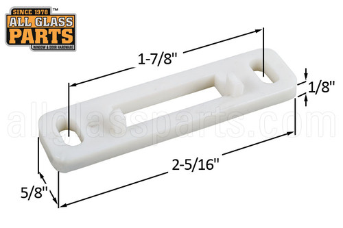 Shim for Jamb Latch 5-403 (White) (2-5/16'' Length)