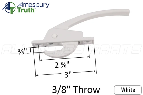 Locking Handle (Truth Hardware 24.10) (White)
