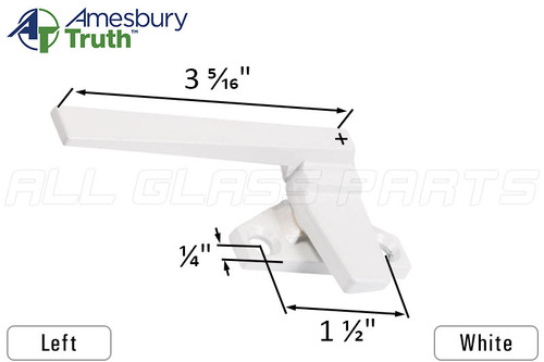 Cam Handle (Offset Base) (Truth Hardware 25.29) (White) (Left)