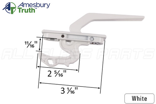Locking Handle (Truth Hardware 24.25) (White)