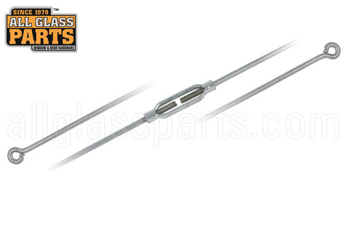 Storm Door Brace with Turn Buckle (Mill Finish) Storm Door Brace with Turn Buckle (Mill Finish)
