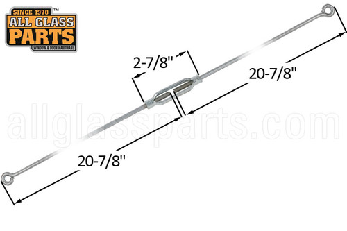 Storm Door Brace with Turn Buckle (Mill Finish) Storm Door Brace with Turn Buckle (Mill Finish)