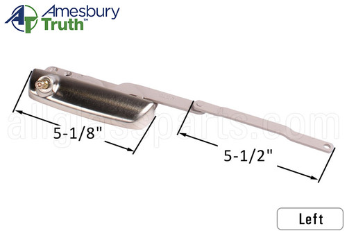 Split Arm Casement Window Operator (Truth Hardware 'Maxim' 50.70) (Left) (Brushed Nickel)