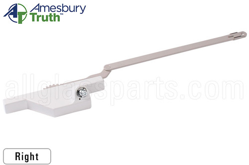 Split Arm Casement Window Operator (Truth Hardware 'Dyad' 23.49) (9-1/4") (Right) (White)