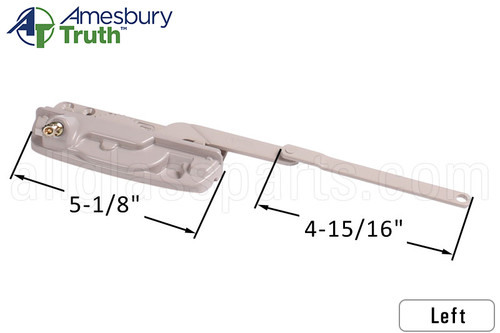 Split Arm Casement Window Operator (Truth Hardware 'Encore' Dyad' 50.60) (4-15/16") (Left)