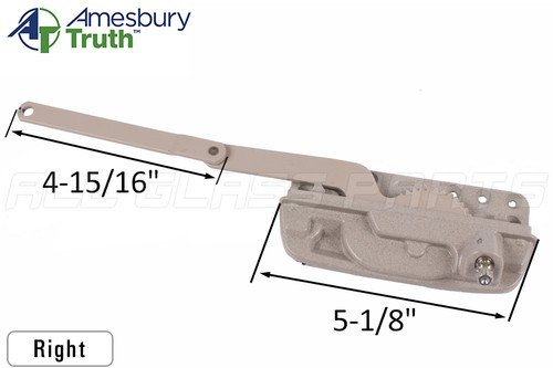 Split Arm Casement Window Operator (Truth Hardware 'Encore' Dyad' 50.60) (4-15/16") (Right)