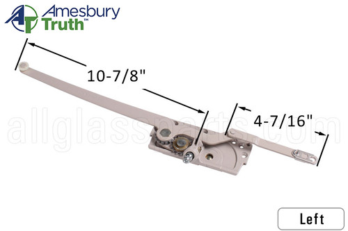 Dual Arm Casement Window Operator (Truth Hardware 'Entrygard' 15.61) (4-7/16" Arm) (Link Offset Down) (Left)