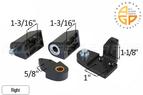 Commercial Door Pivot Set (Amarlite) (Bronze) (Right)