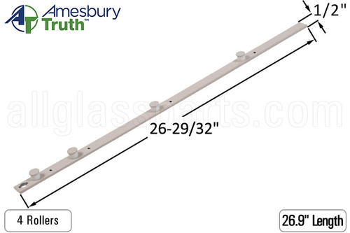 Tie Bar for Interlock Roller System (Truth Hardware) (4 Roller) (Length 26.9 inches)