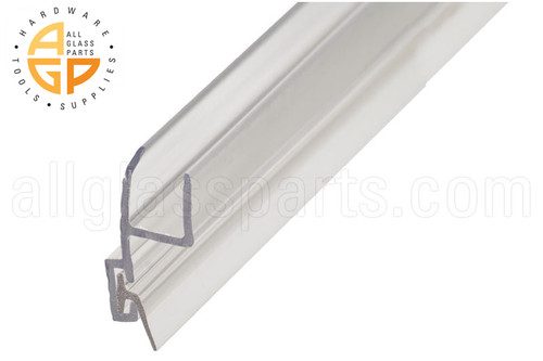 Frameless Shower Door Seal (H-strike with Vinyl Insert) (Glass Thickness 3/8'' (10mm)) Frameless Shower Door Seal (H-strike with Vinyl Insert) (Glass Thickness 3/8'' (10mm))
