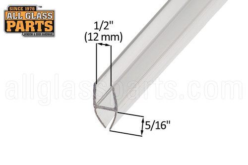 Frameless Shower Door Sweep (Glass Thickness 1/2'' (12mm)) Frameless Shower Door Sweep (Glass Thickness 1/2'' (12mm))