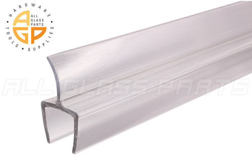 Frameless Shower Door Sweep (Glass Thickness 3/8'' (10mm)) (U Channel) (Flex. Leg 1/2'')