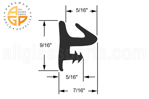 Glazing Spline (7/16'' Width) (9/16'' Height)