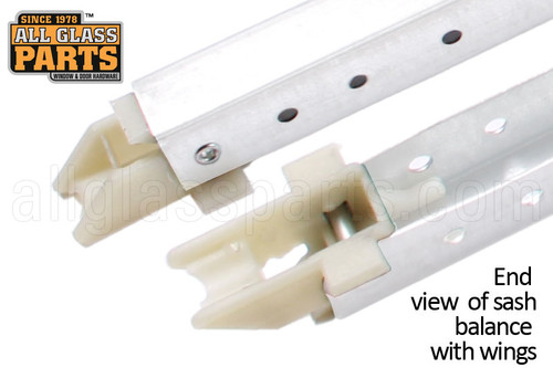 Window Sash Balances (Spring) (w Wings) (Length: 34'') (White)