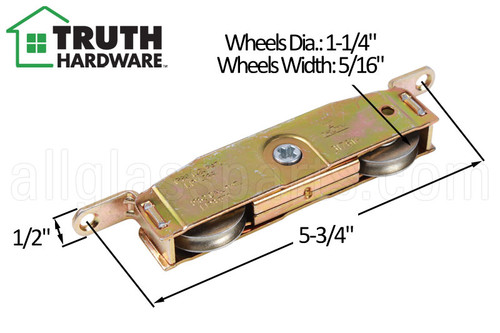 Sliding Glass Door Roller (Tandem) (Truth Hardware) (Metal Wheels) Sliding Glass Door Roller (Tandem) (Truth Hardware) (Metal Wheels)