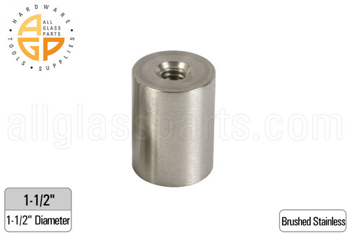 Standoff Base (1-1/2" Diameter) (Brushed Stainless) (Height 1-1/2")