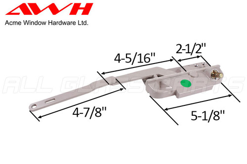 Split Arm Casement Window Operator (Acme) (4-1/2") (Right)