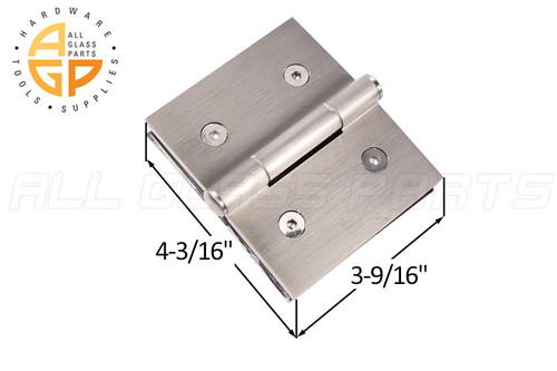 180-degree Glass Clamp (Brushed Nickel) 180-degree Glass Clamp (Brushed Nickel)