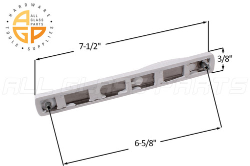 Outside Handle for 2 Plus 2 Patio Door (White) (Length 7-1/2'') Outside Handle for 2 Plus 2 Patio Door (White) (Length 7-1/2'')