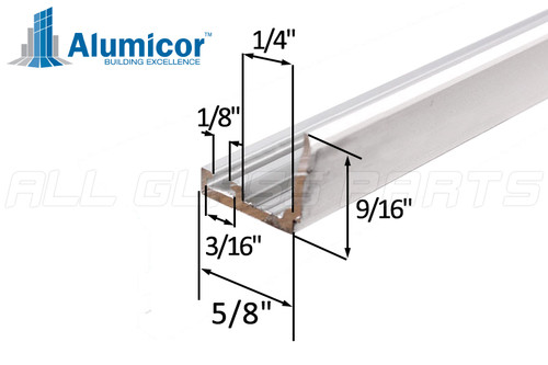 Double Glazing Stop (Alumicor) (Anodized) (11' Length)