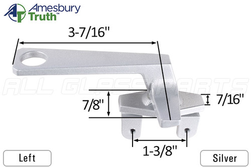 Cam Handle (Pole Operated) (Truth Hardware 25.41) (Left) (Silver)